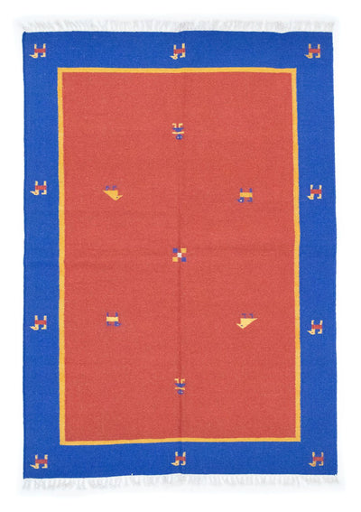 Kilim moderno Tappeto 140x200cm - Tappeto di lana