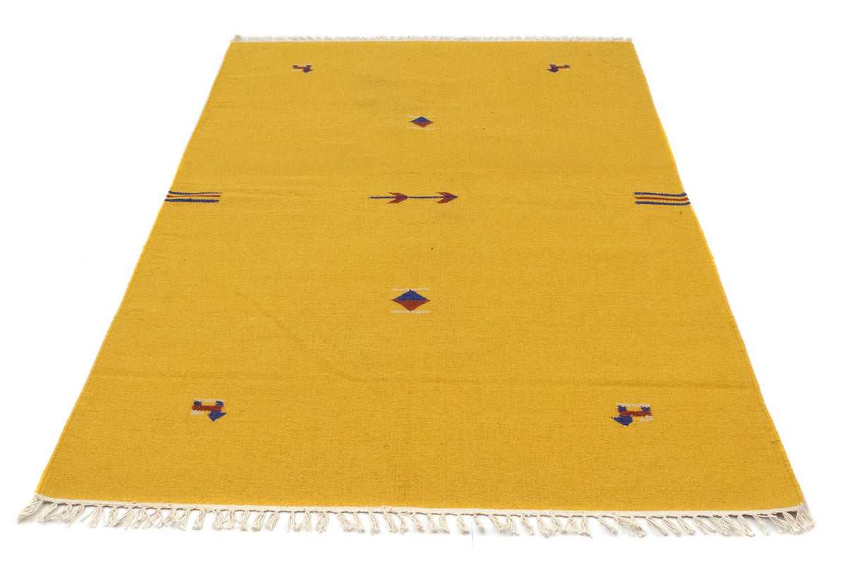 Kelim Teppich - Trendy 180 x 120 cm - gelb