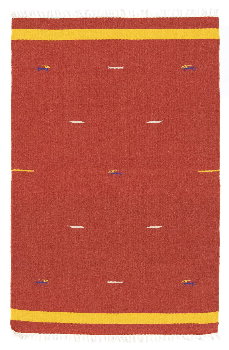 Kelim Teppich - Trendy 180 x 120 cm - rot