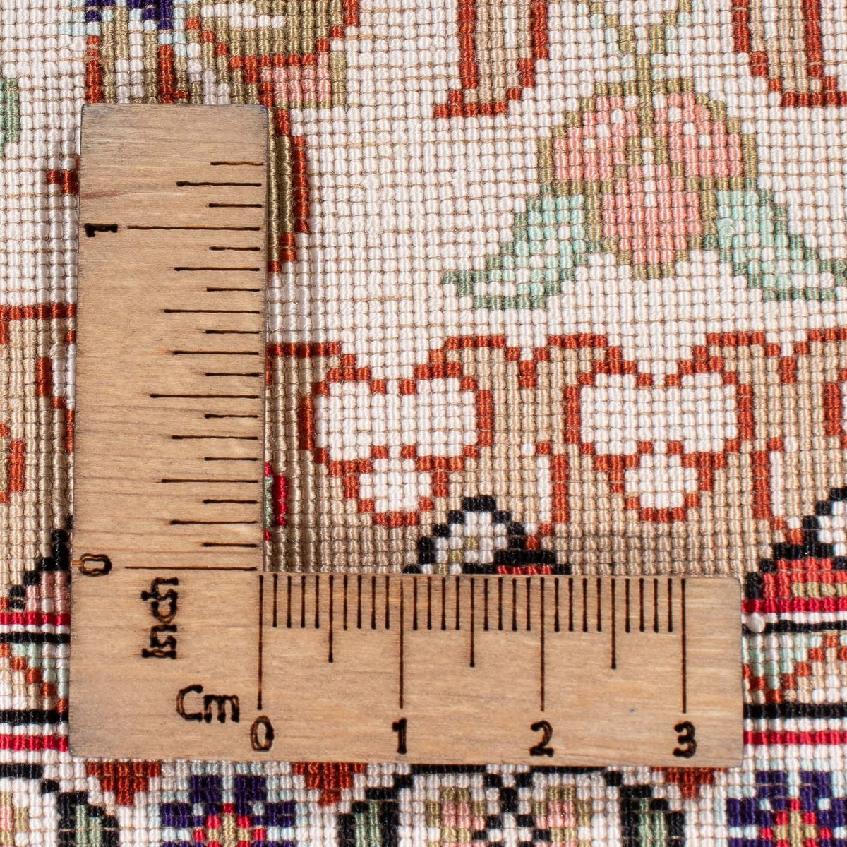 Seidenteppich - Ghom Seide - Premium - 119 x 77 cm - beige