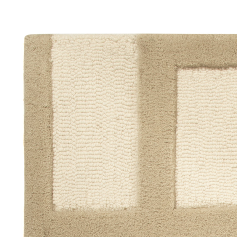 Wollteppich - 90 x 60 cm - beige
