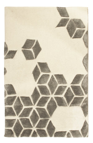 Wollteppich - 90 x 60 cm - beige