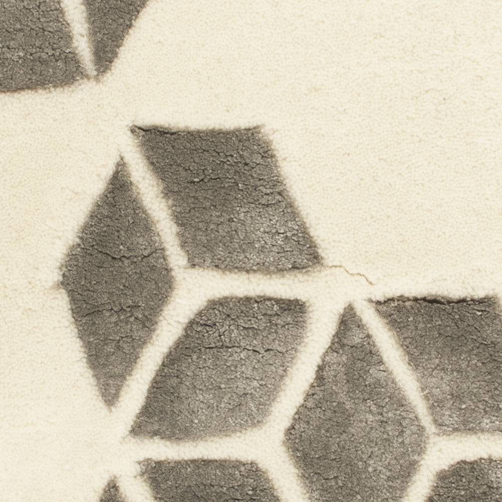 Wollteppich - 90 x 60 cm - beige
