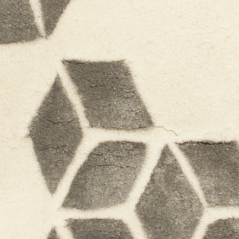 Wollteppich - 90 x 60 cm - beige
