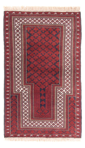 Belutsch Teppich - Gebetsteppich - 154 x 92 cm - rot