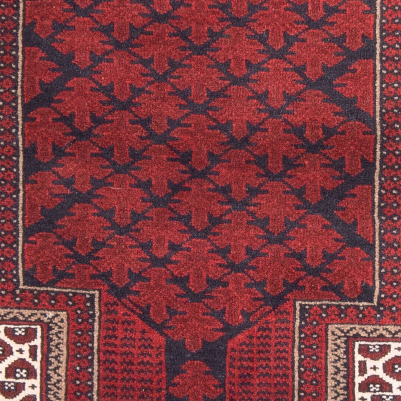 Belutsch Teppich - Gebetsteppich - 154 x 92 cm - rot