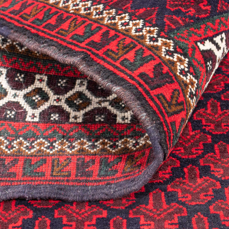 Belutsch Teppich - Gebetsteppich - 130 x 90 cm - rot