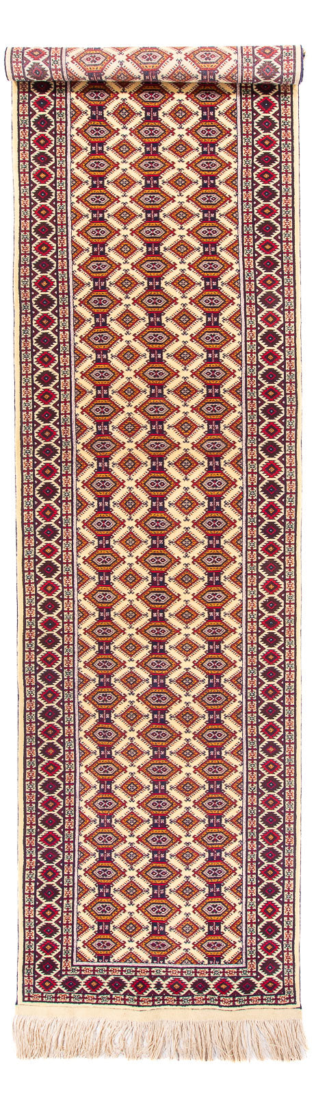 Läufer Afghan - 390 x 90 cm - beige