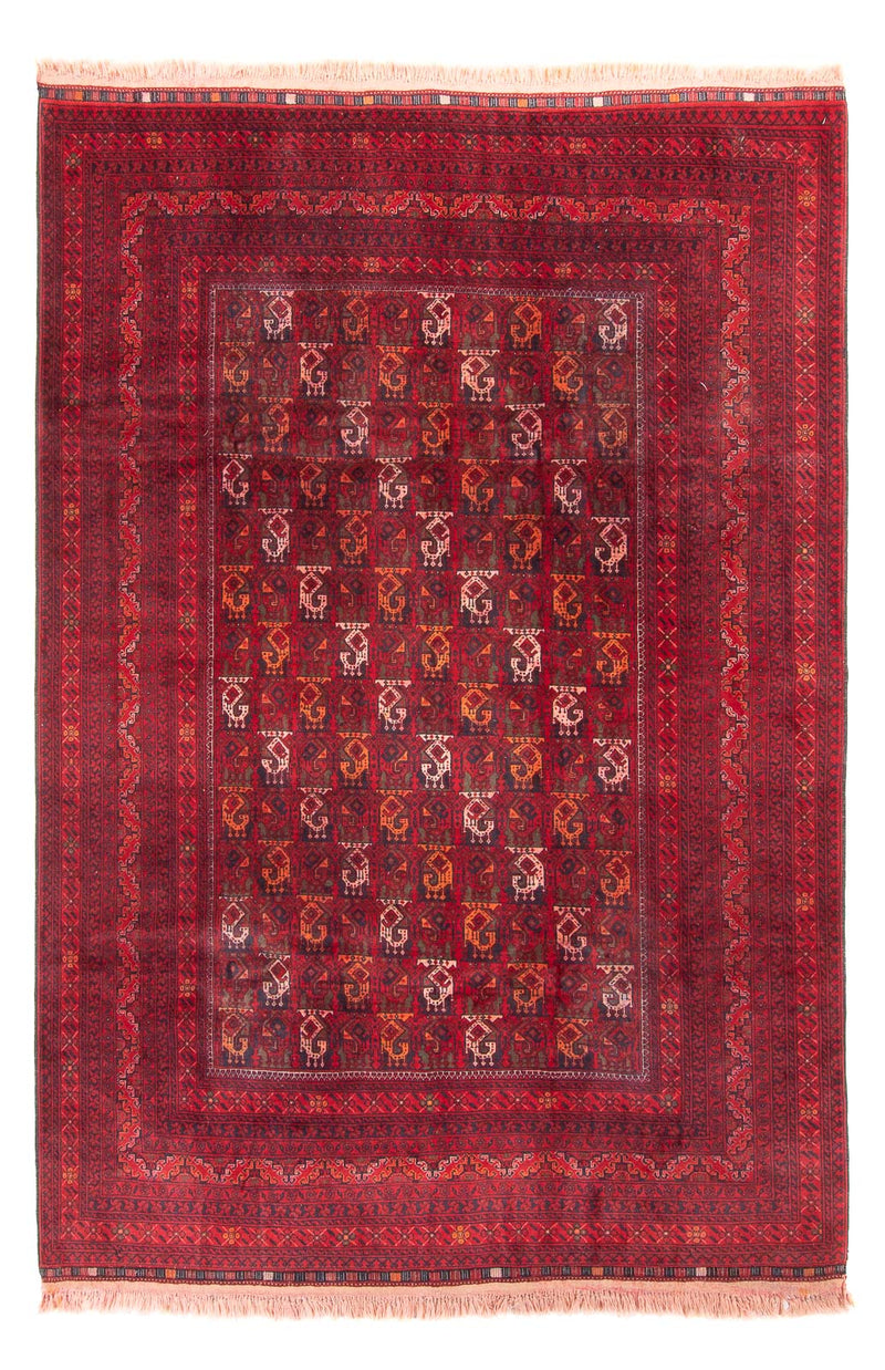 Afghan Teppich - 293 x 202 cm - rot