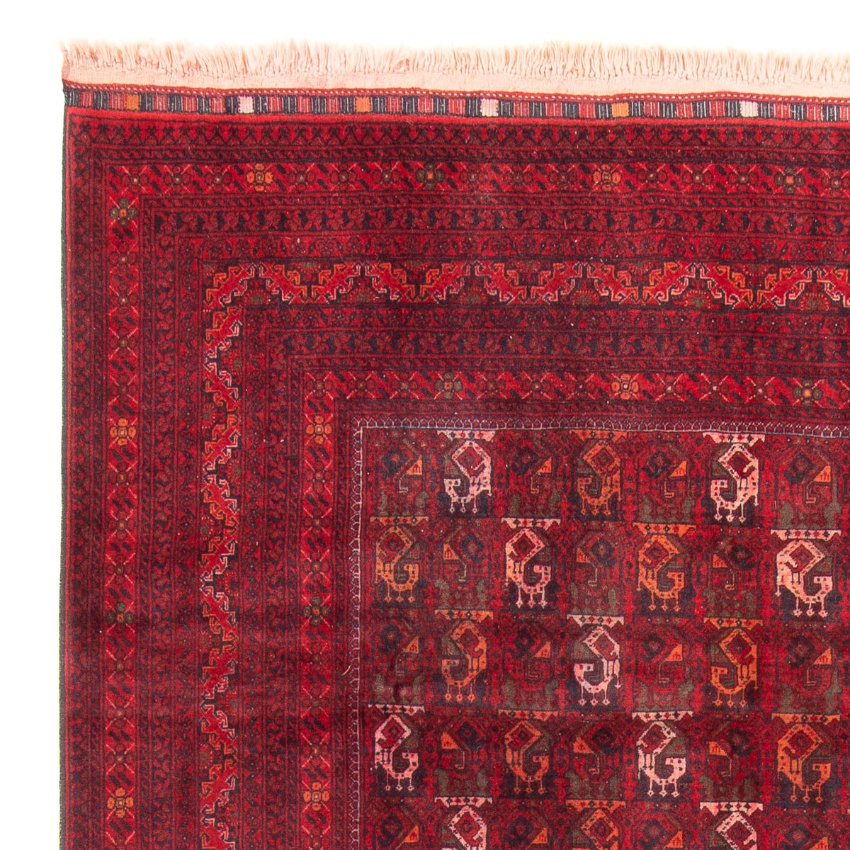 Afghan Teppich - 293 x 202 cm - rot