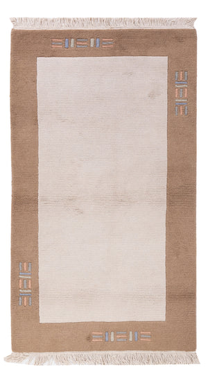 Nepal Teppich - 160 x 90 cm - creme
