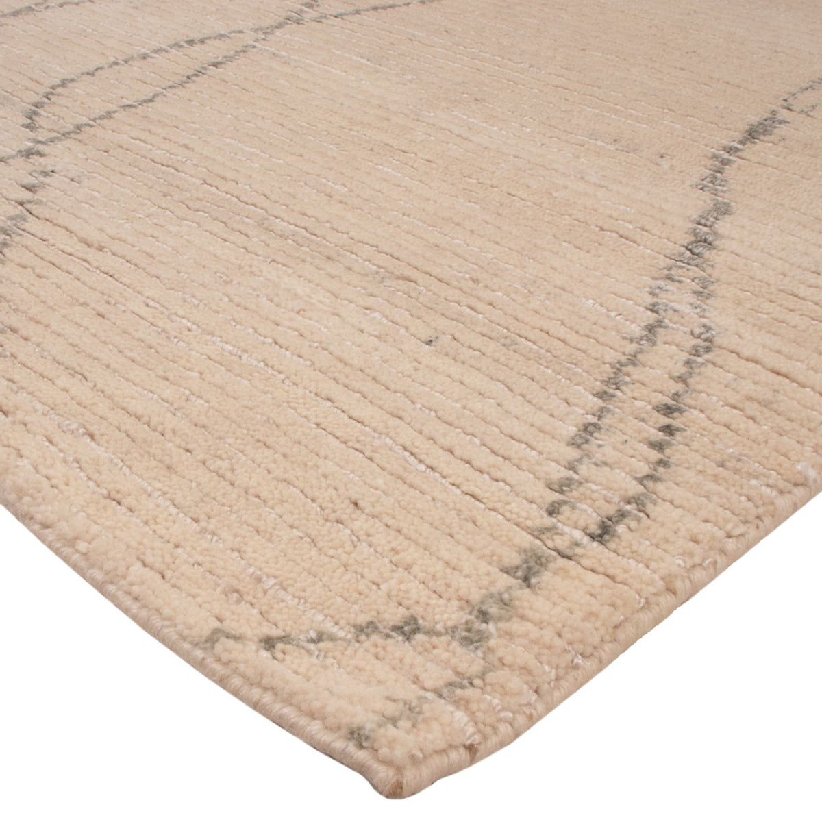 Designer Teppich - 236 x 176 cm - beige