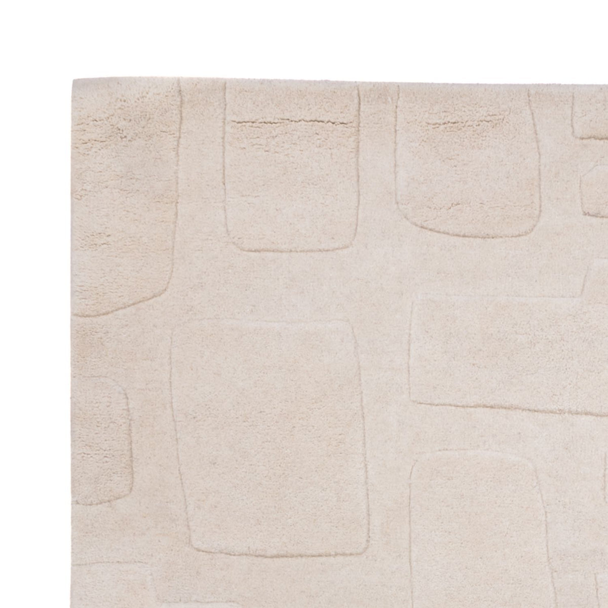 Designer Teppich - 200 x 140 cm - beige