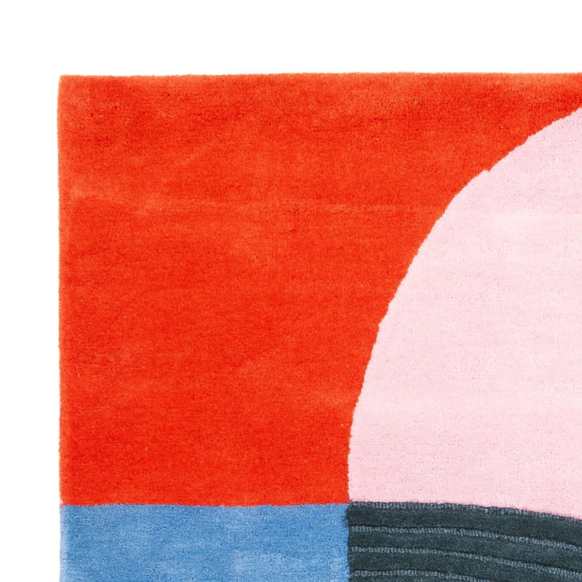 Designer Teppich - 200 x 140 cm - mehrfarbig