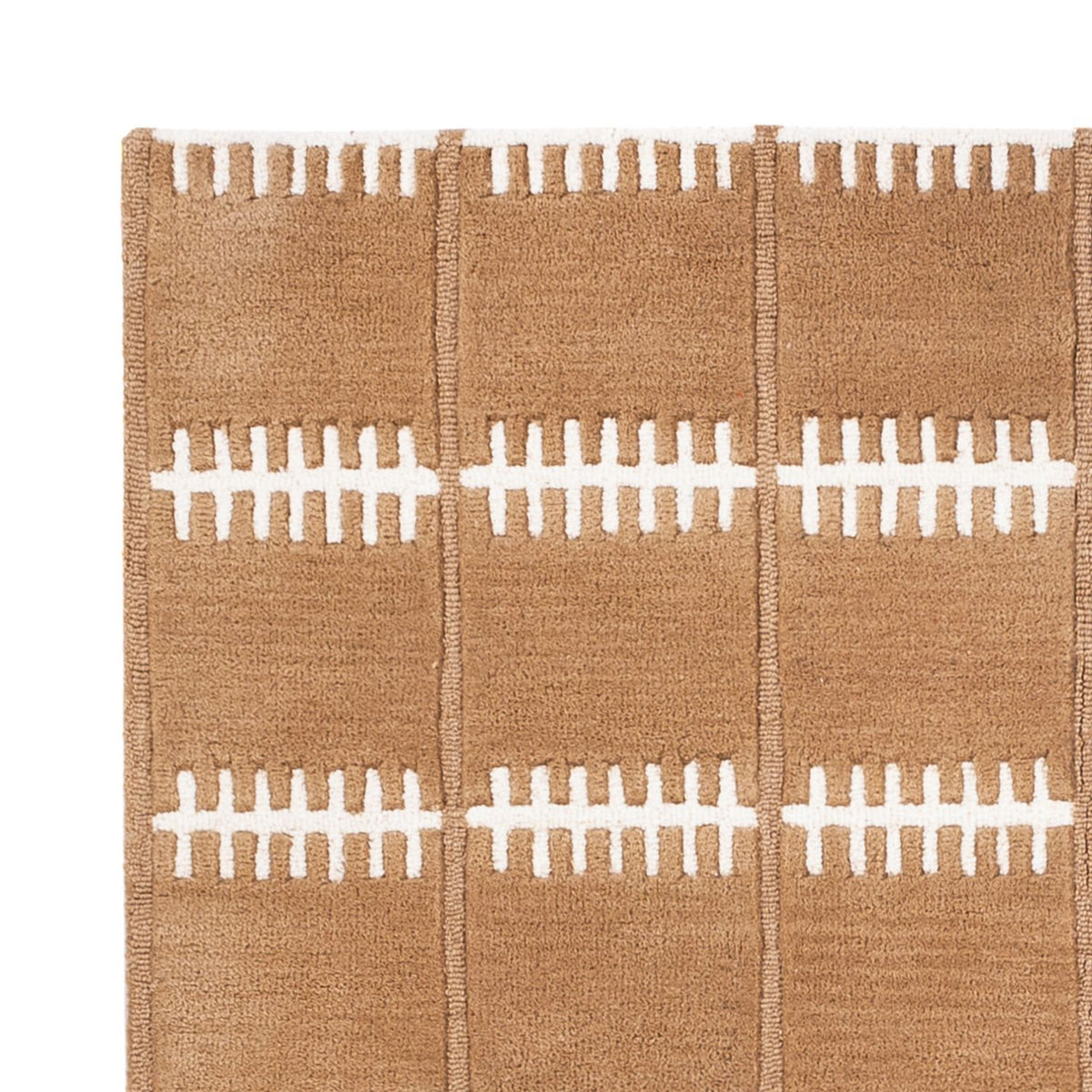 Wollteppich - 200 x 140 cm - braun
