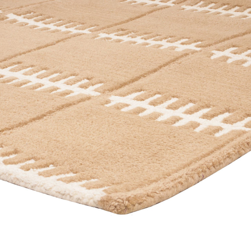 Wollteppich - 200 x 140 cm - braun