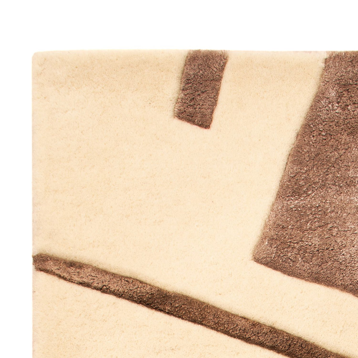 Designer Teppich - 90 x 60 cm - creme