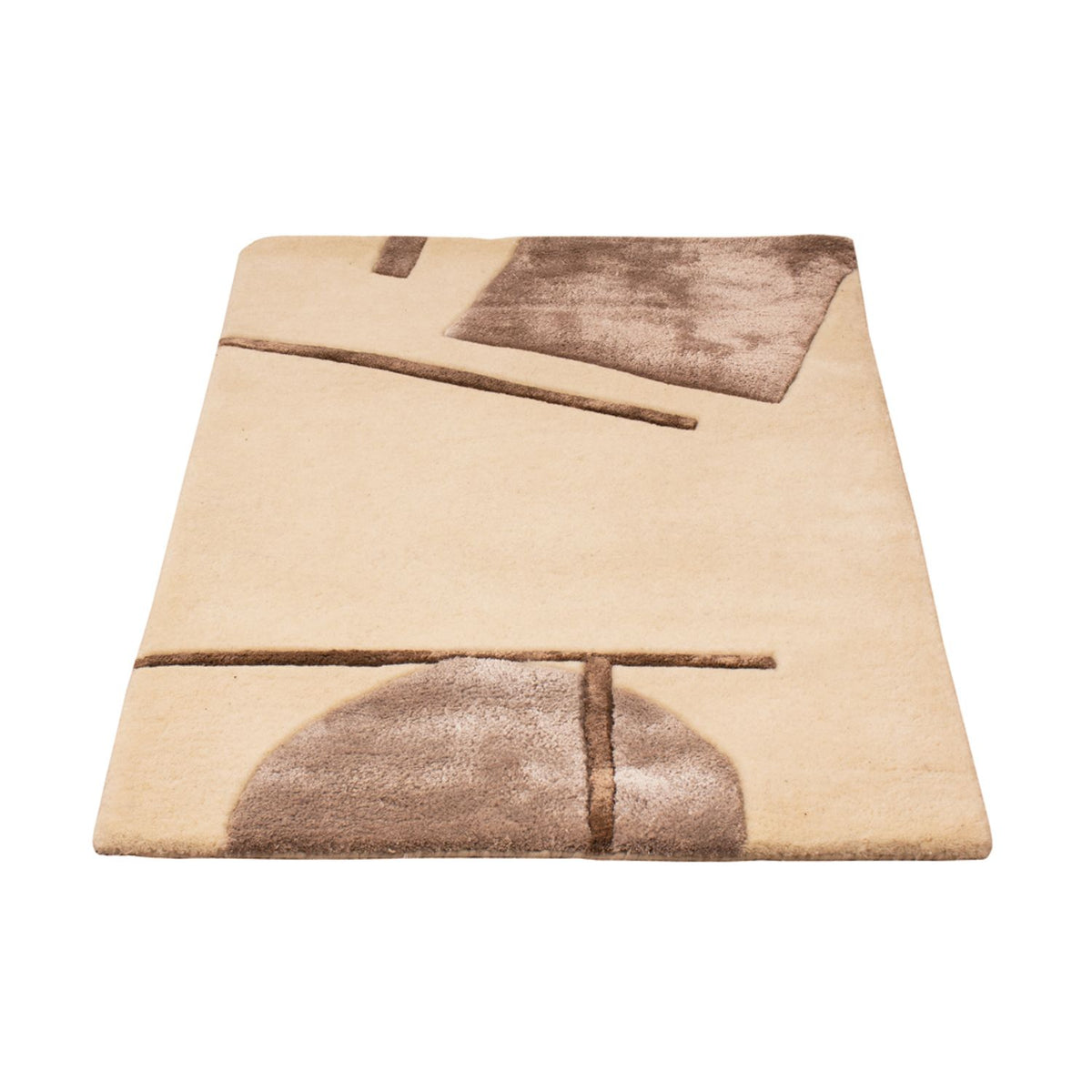 Designer Teppich - 90 x 60 cm - creme