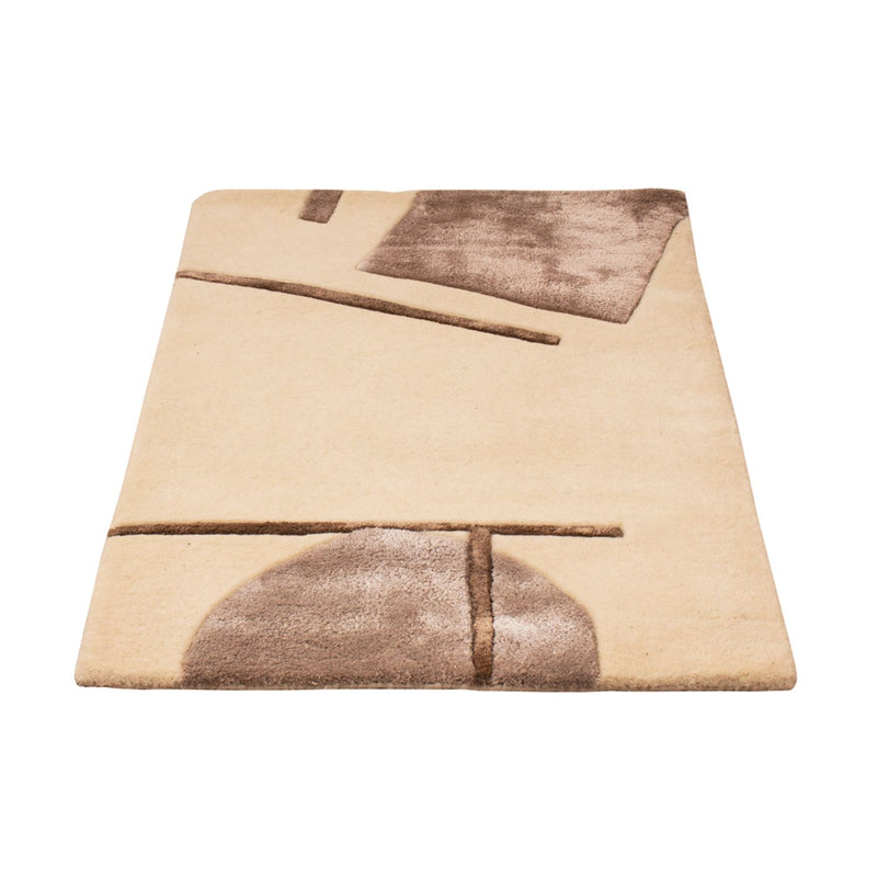 Designer Teppich - 90 x 60 cm - creme