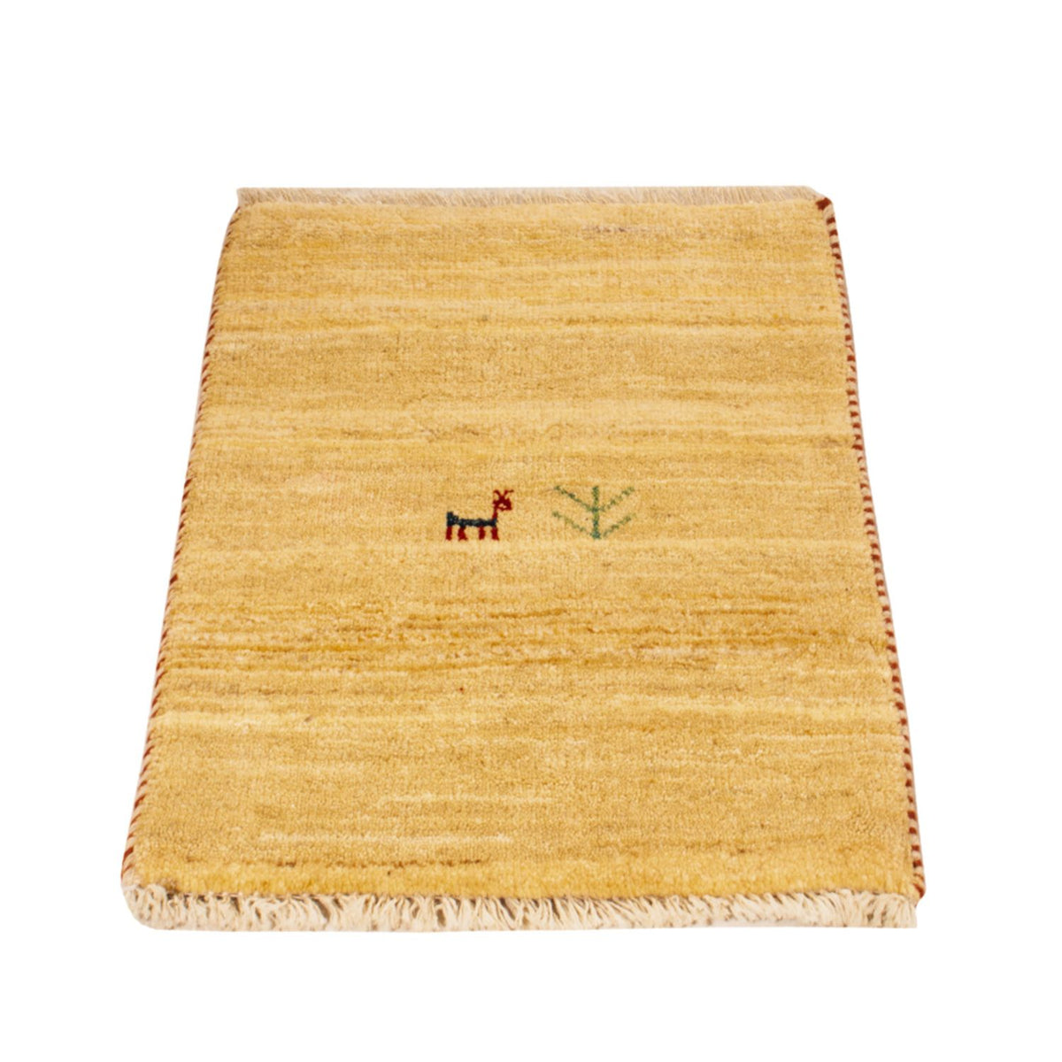 Gabbeh Teppich - Loribaft Perser - 60 x 40 cm - creme