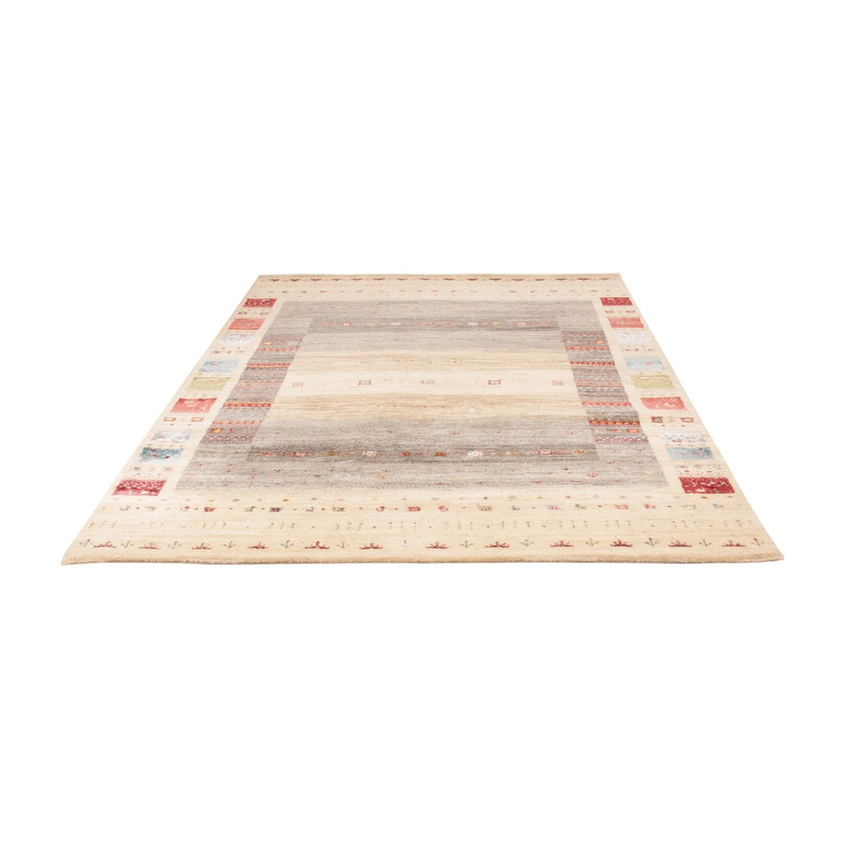 Gabbeh Teppich - Loribaft Indus - 242 x 167 cm - natur