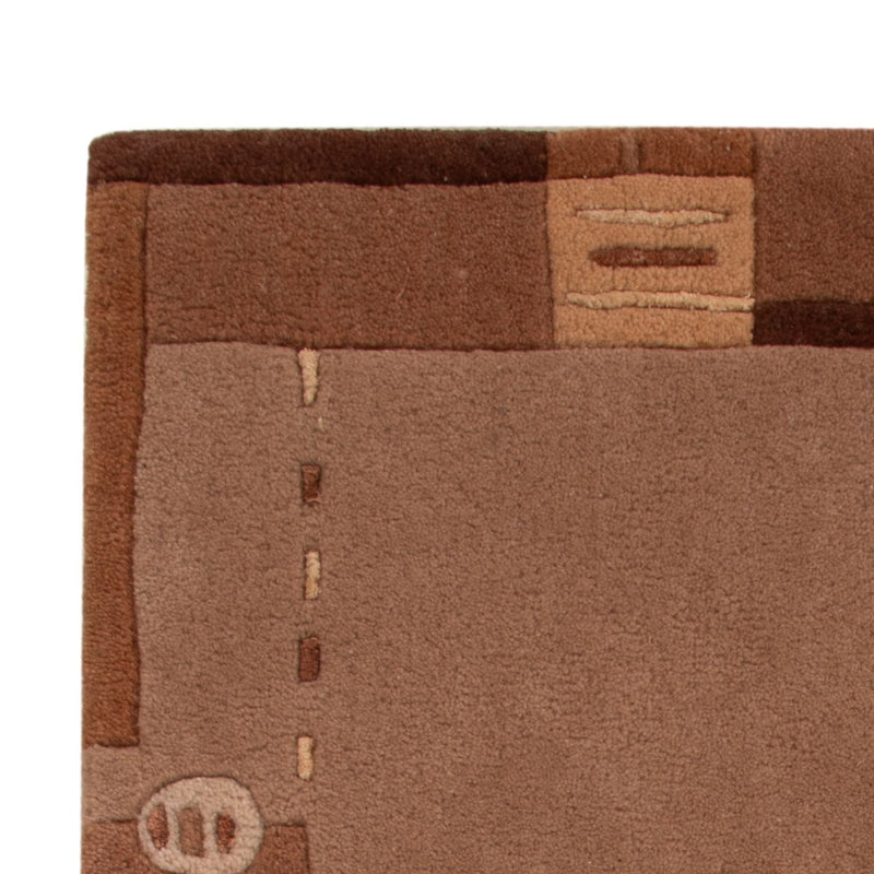 Nepal Teppich - 90 x 60 cm - braun