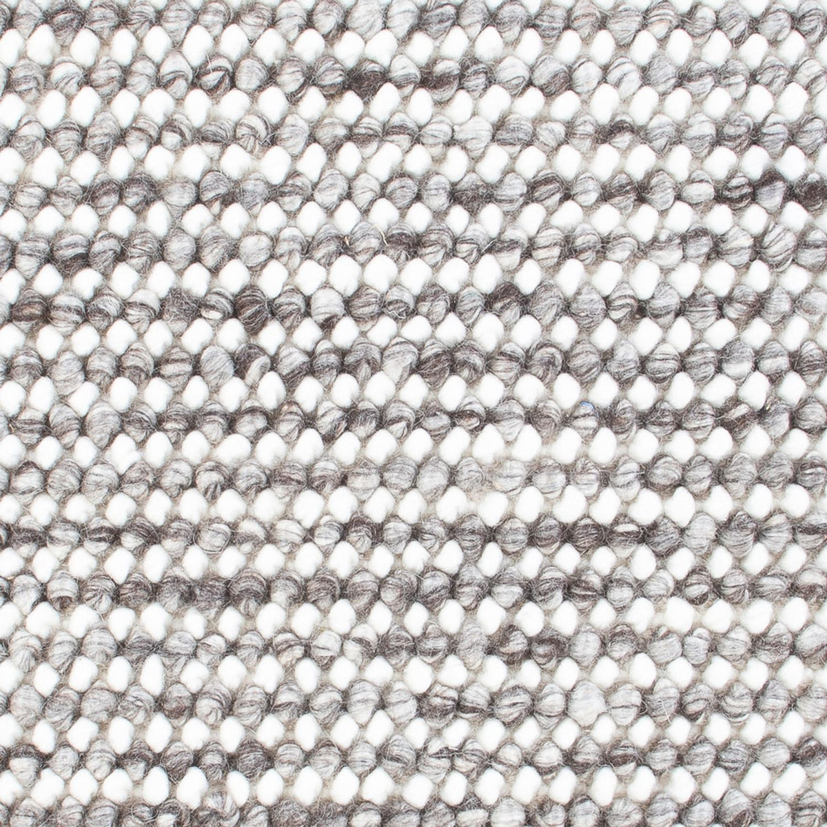 Wollteppich - 94 x 60 cm - grau