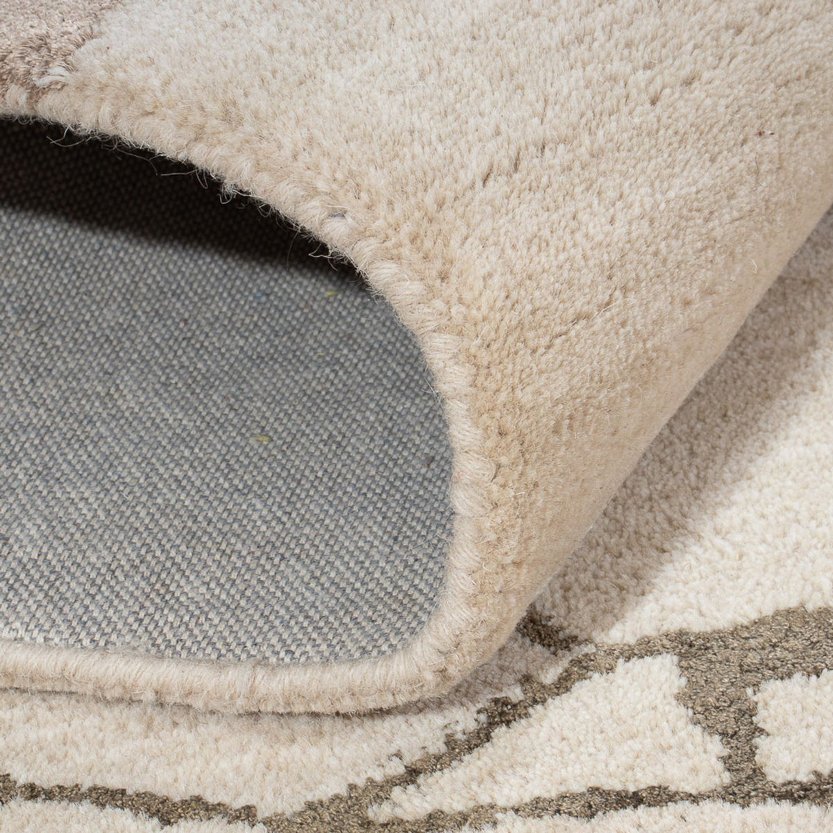 Designer Teppich - 242 x 152 cm - beige