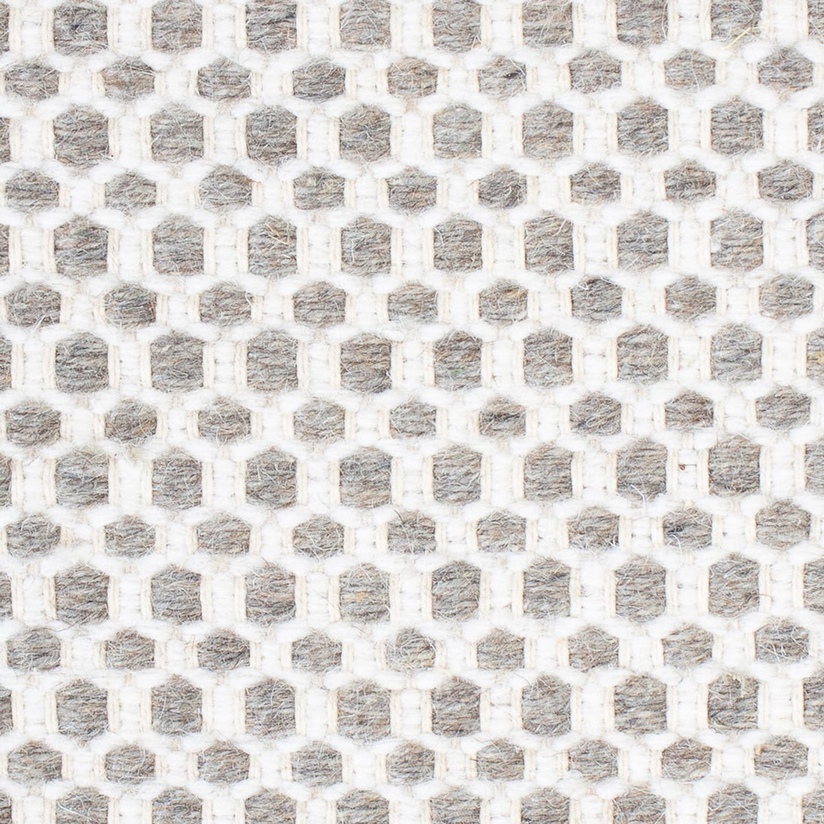 Wollteppich quadratisch - 34 x 30 cm - hellgrau