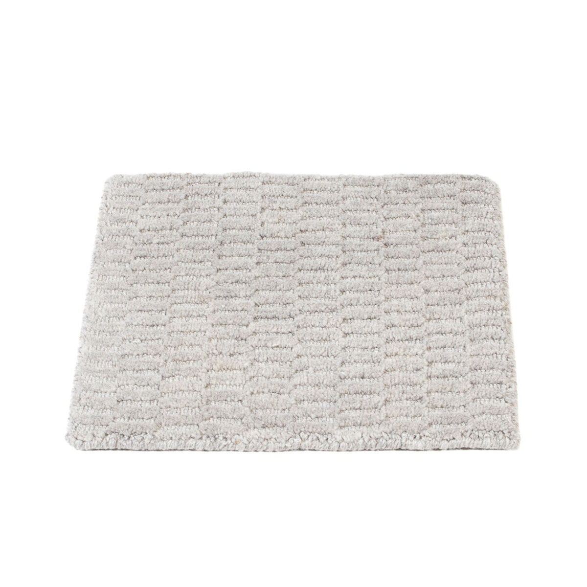 Wollteppich quadratisch  - 32 x 32 cm - grau