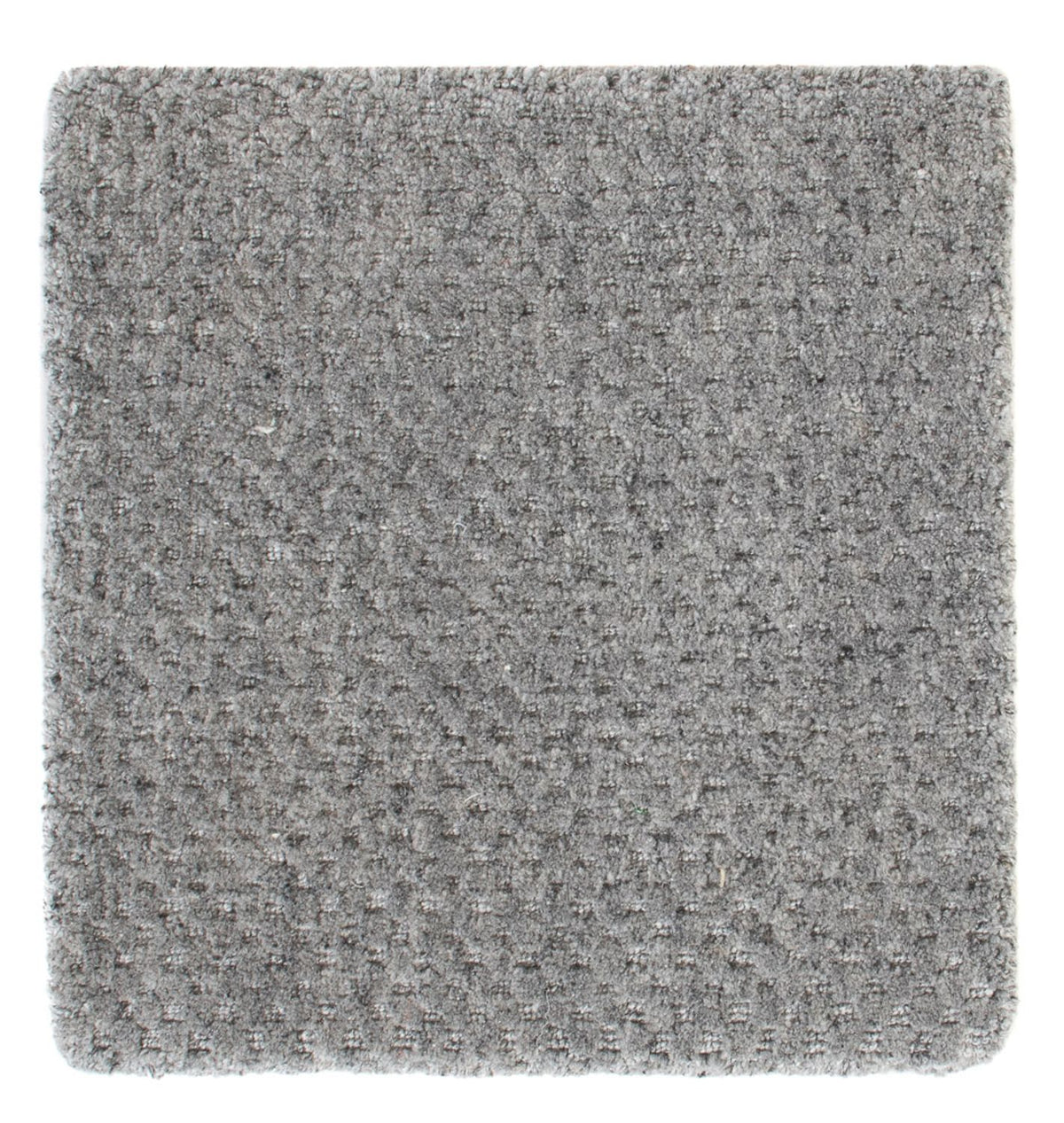 Wollteppich quadratisch  - 30 x 30 cm - grau
