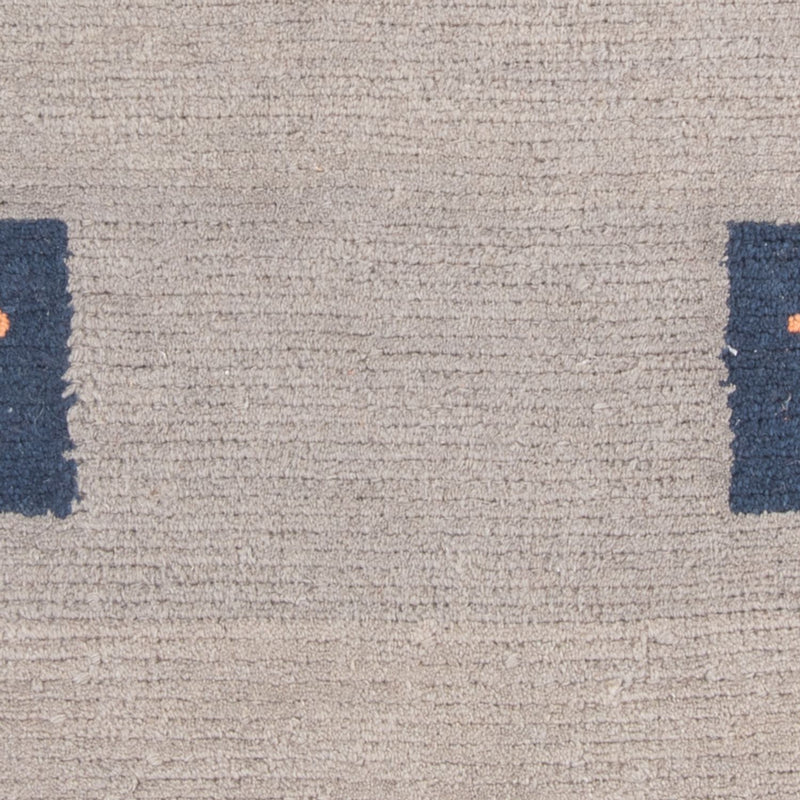 Nepal Teppich - 140 x 70 cm - grau