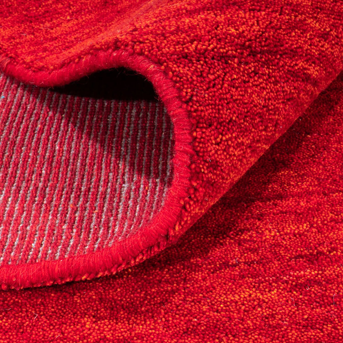 Gabbeh Teppich - Softy quadratisch - 200 x 200 cm - rot