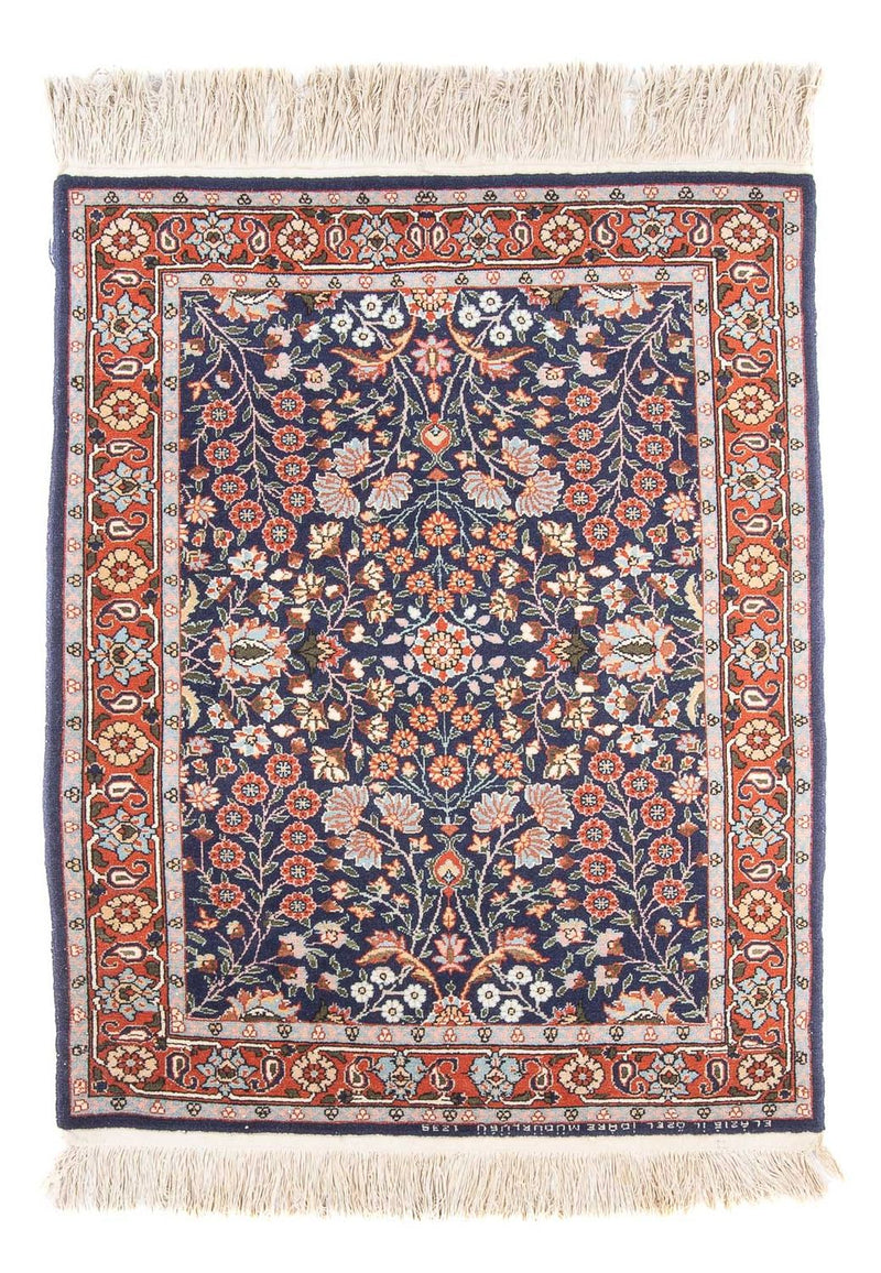 Orientteppich - Hereke - 107 x 82 cm - dunkelblau
