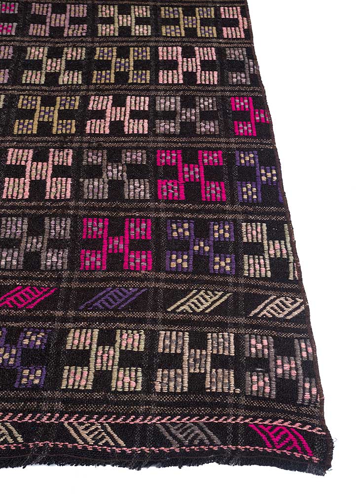 Wollteppich - 228 x 120 cm - lila