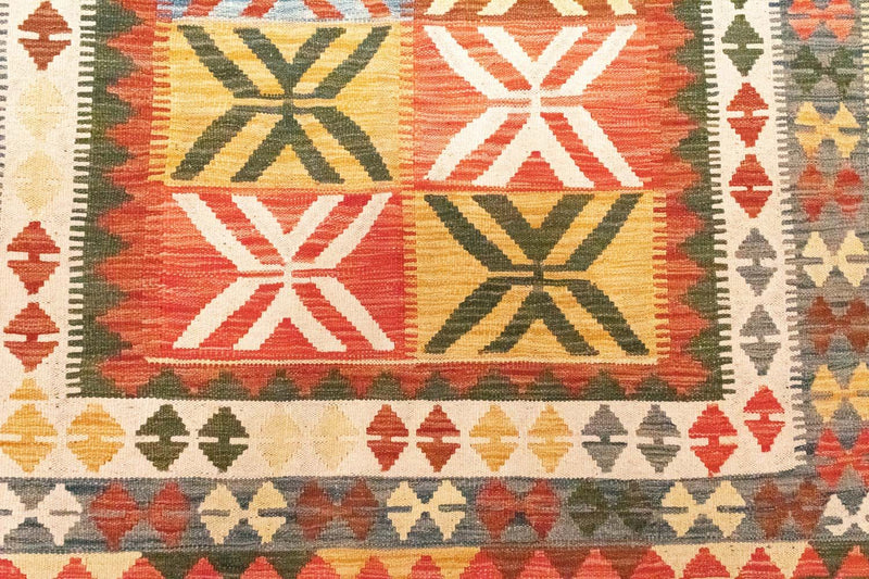 Kelim Teppich - Splash 205 x 150 cm - mehrfarbig