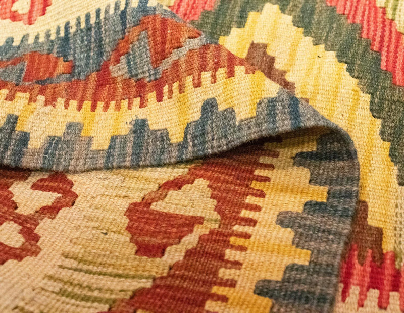 Kelim Teppich - Splash 207 x 139 cm - mehrfarbig