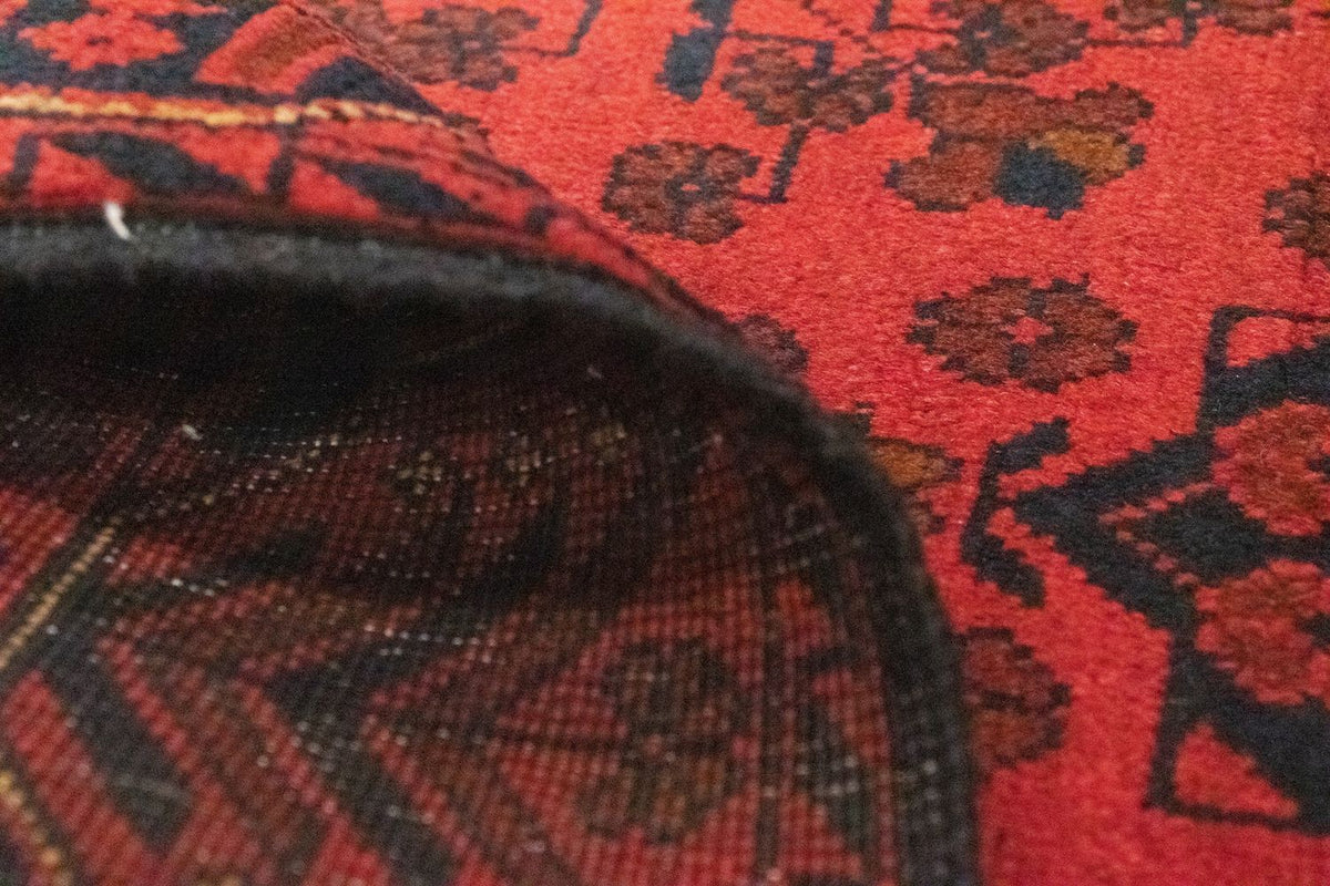 Afghan Teppich - Kunduz 189 x 75 cm - rot