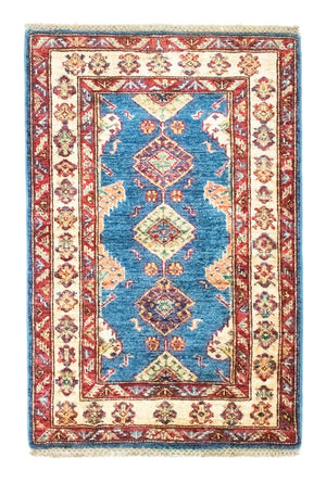 Ziegler Teppich - Kazak 97 x 65 cm - blau