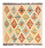 Kelim Teppich - Splash quadratisch - 52 x 50 cm - mehrfarbig