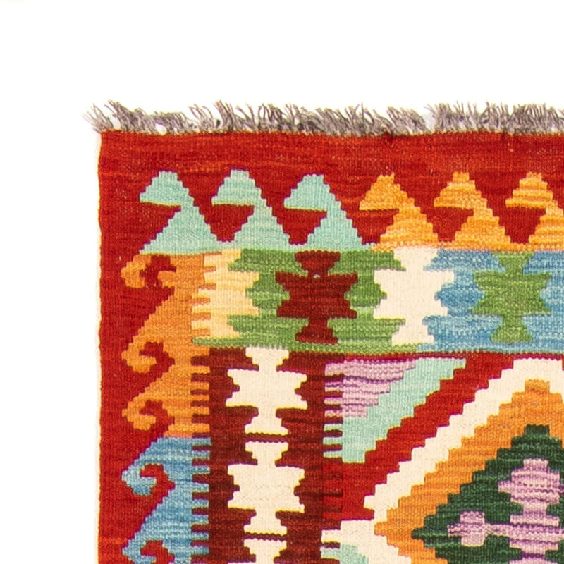 Läufer Kelim - Splash - 292 x 80 cm - mehrfarbig