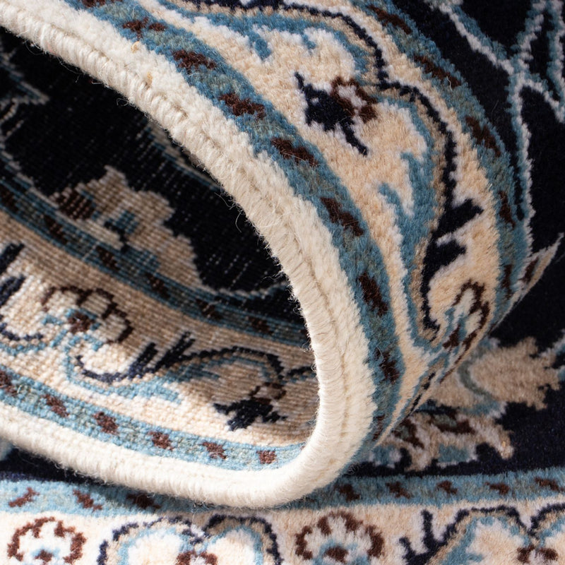 Perserteppich - Nain - 136 x 68 cm - dunkelblau