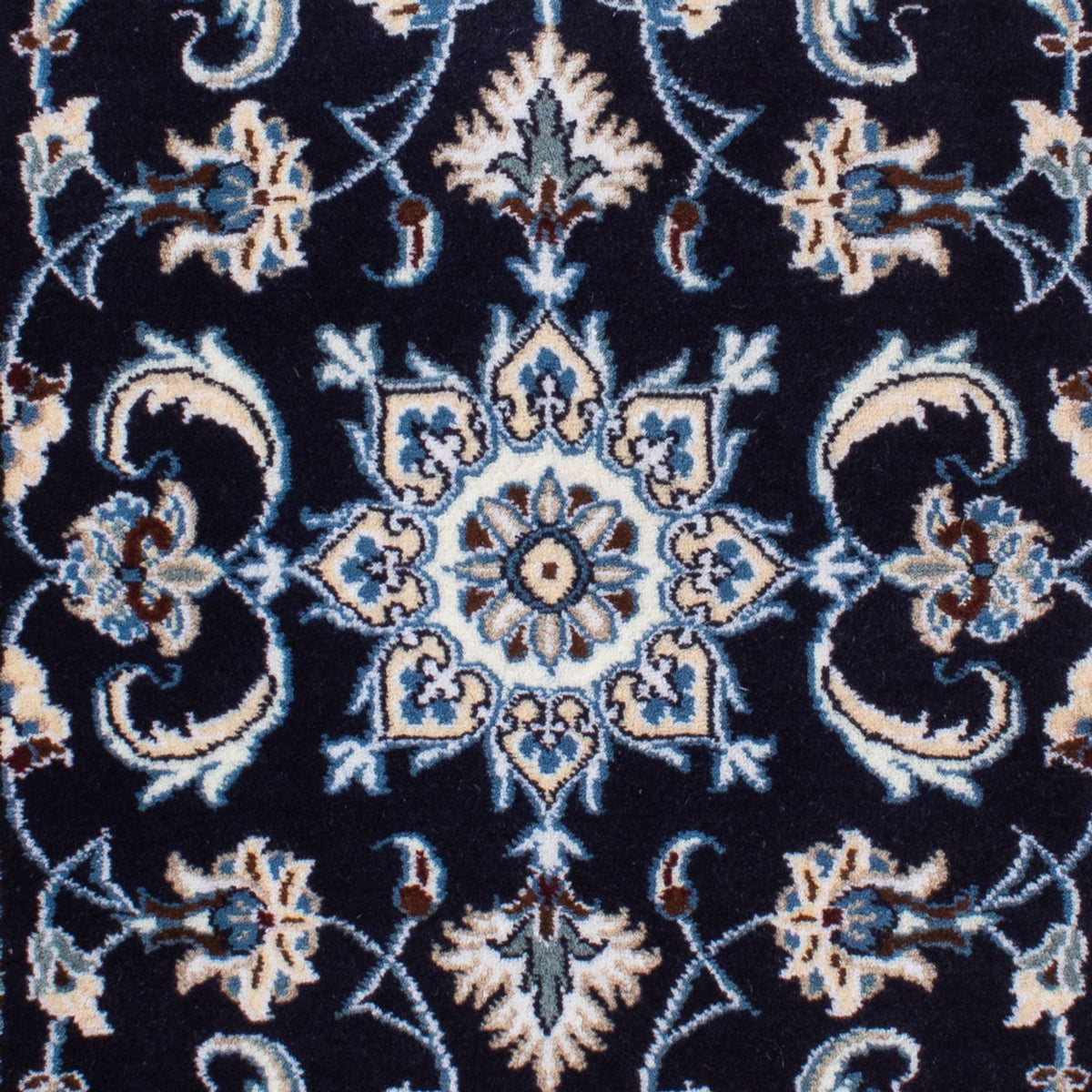 Perserteppich - Nain - 140 x 68 cm - dunkelblau