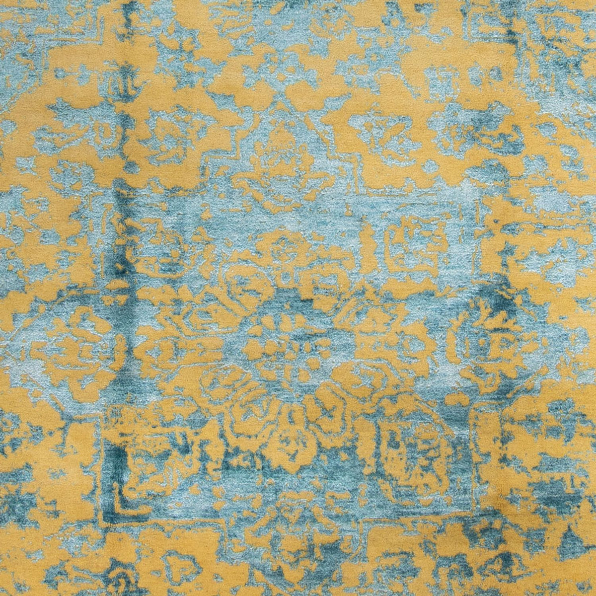 Designer Teppich - 305 x 251 cm - türkis