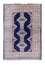 Turkaman Teppich 88 x 62 cm - blau