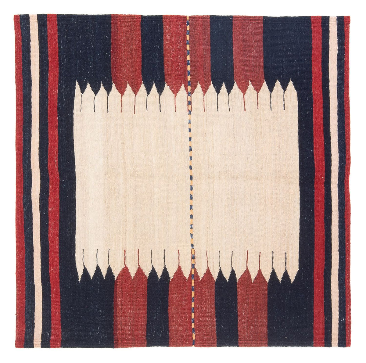 Kelim Teppich - Oriental quadratisch - 129 x 119 cm - minzgrün