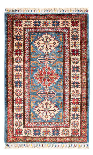 Ziegler Teppich - Kazak - 100 x 62 cm - blau