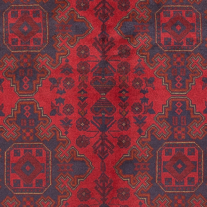 Afghan Teppich - Kunduz - 200 x 152 cm - dunkelrot