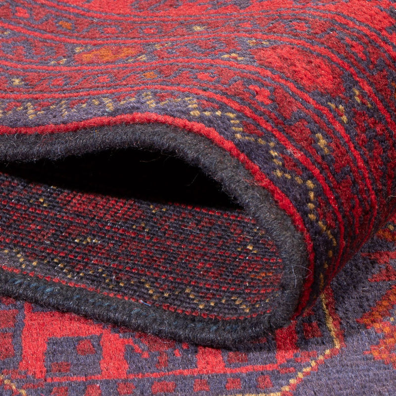 Afghan Teppich - Kunduz - 200 x 152 cm - dunkelrot