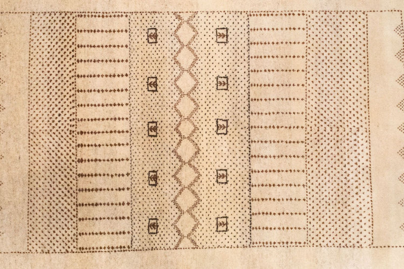 Gabbeh Teppich - Loribaft Indus 222 x 151 cm - beige